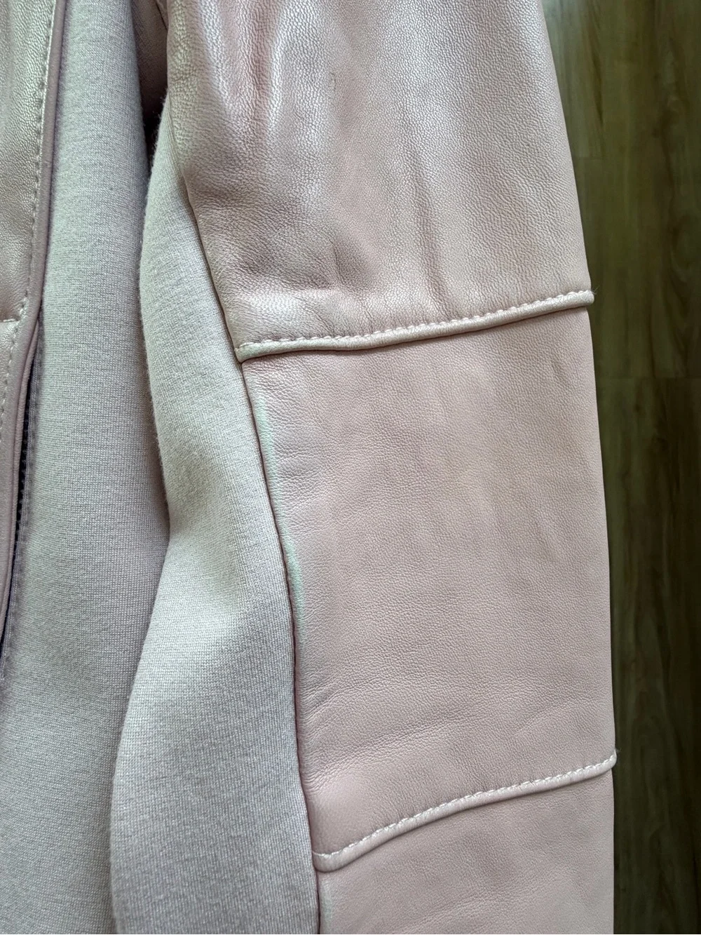 Michael Kors Blush Pink Leather Jacket